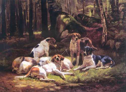 Carlo Saraceni Dogs oil painting picture